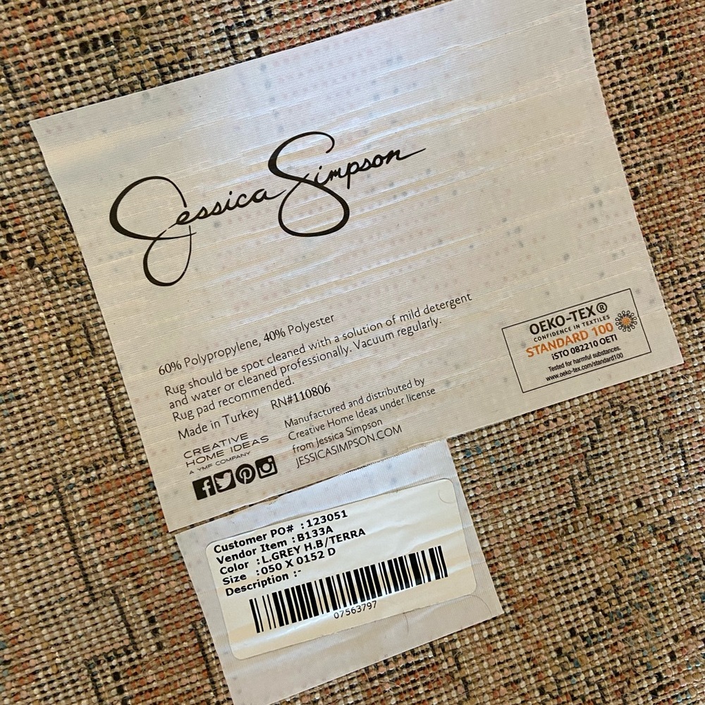 JESSICA SIMPSON BOHO RUNNER RUG - Picture 6 of 6